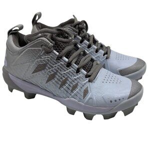 Boombah women's molded cleats size 5 grey white New